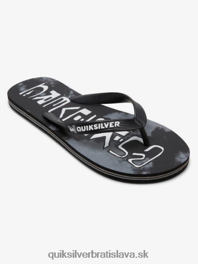 žabky na kvapkanie kyseliny molokai Quiksilver muži B80HXR1775 čierna