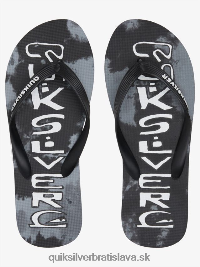 žabky na kvapkanie kyseliny molokai Quiksilver muži B80HXR1775 čierna