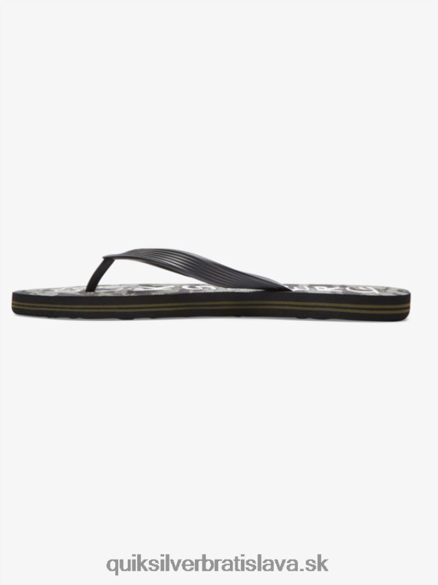 žabky na kvapkanie kyseliny molokai Quiksilver muži B80HXR1776 čierna/zelená