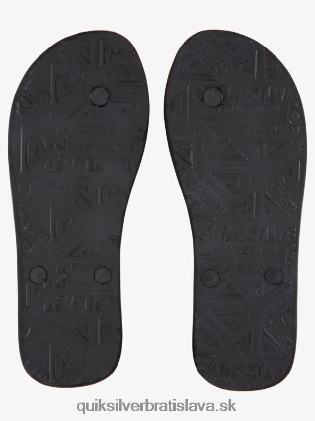 žabky na kvapkanie kyseliny molokai Quiksilver muži B80HXR1776 čierna/zelená