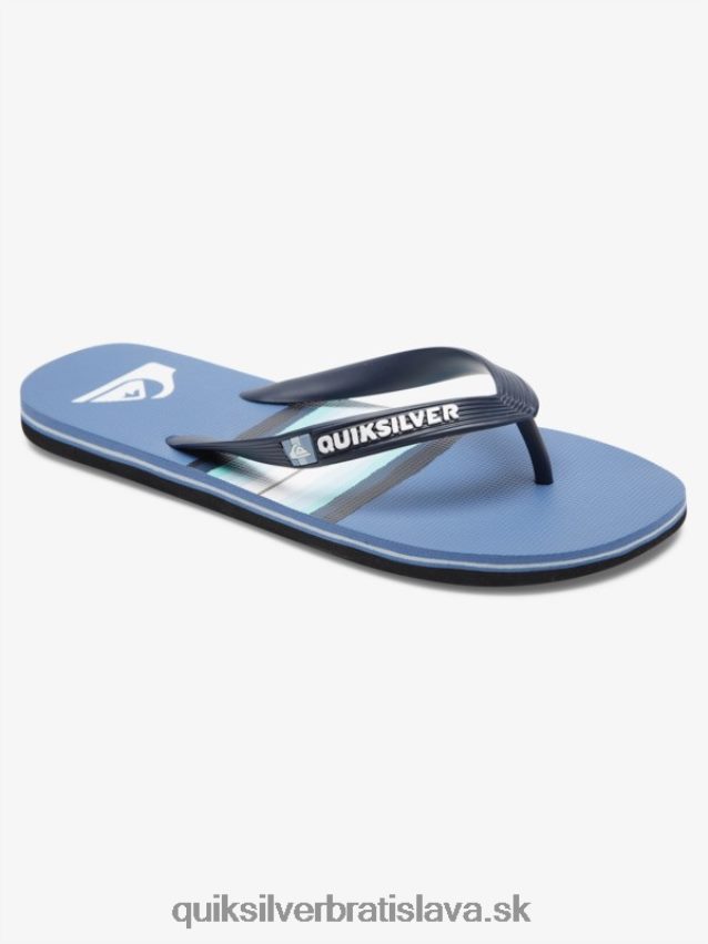 žabky s odtieňom živice molokai Quiksilver muži B80HXR1790 šedá 1