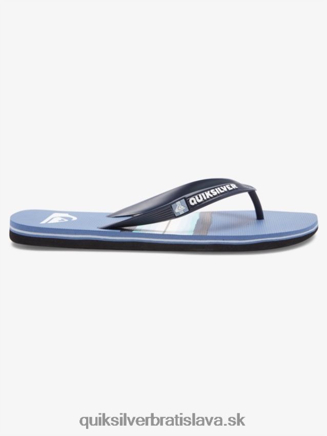 žabky s odtieňom živice molokai Quiksilver muži B80HXR1790 šedá 1