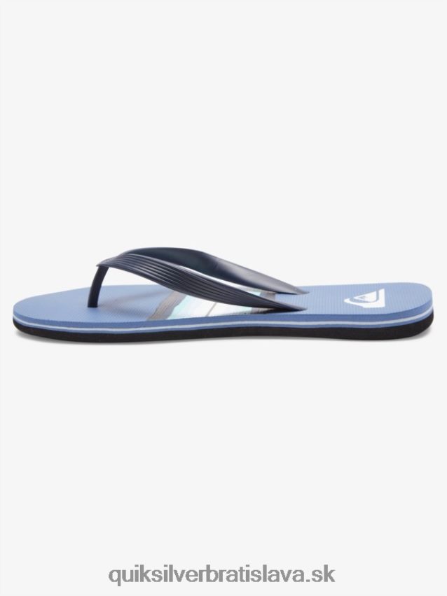 žabky s odtieňom živice molokai Quiksilver muži B80HXR1790 šedá 1