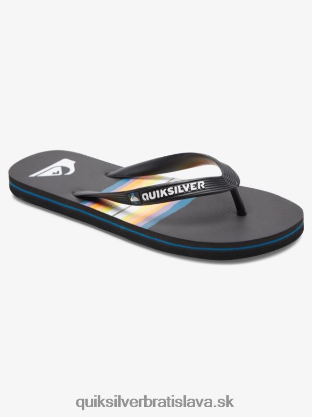 žabky s odtieňom živice molokai Quiksilver muži B80HXR1791 čierna