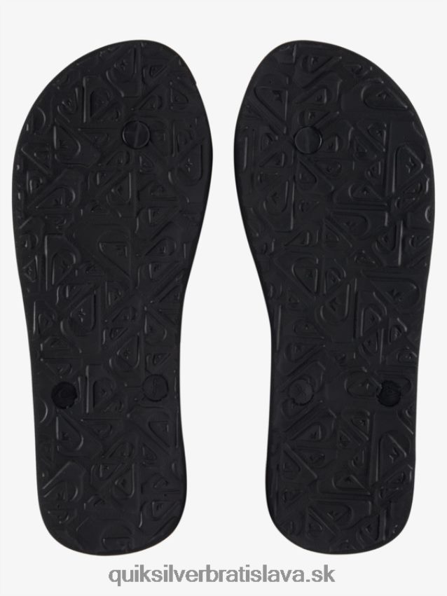 žabky so slovným blokom molokai Quiksilver muži B80HXR1136 čierna/oranžová