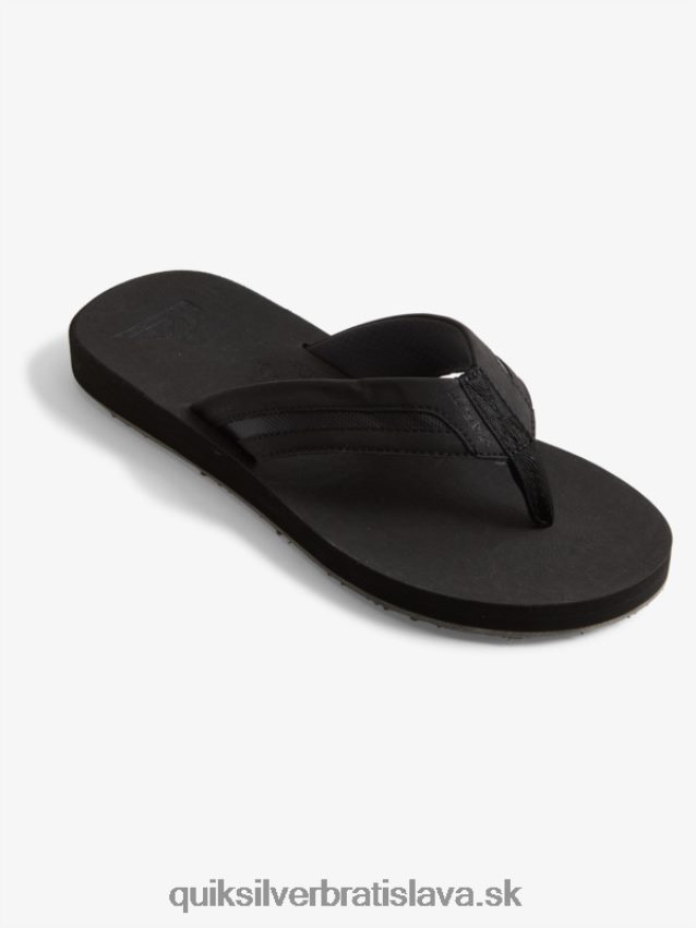 carver squish luxusné sandále Quiksilver muži B80HXR1830 čierna/sivá