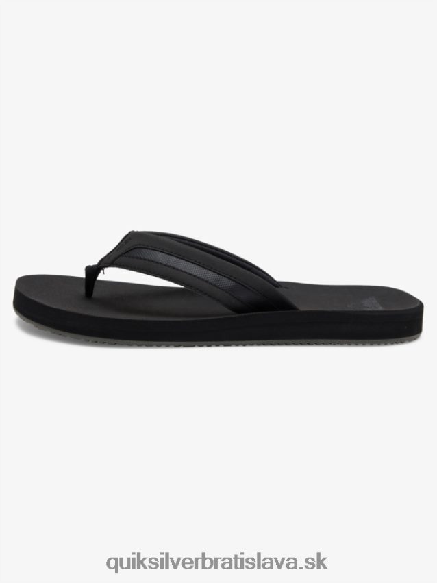 carver squish luxusné sandále Quiksilver muži B80HXR1830 čierna/sivá