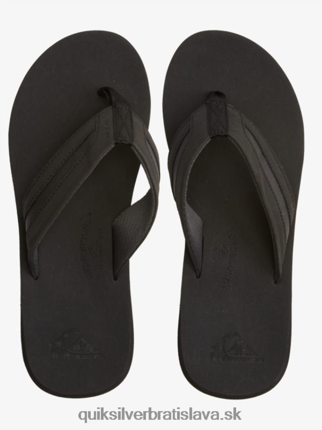 carver squish luxusné sandále Quiksilver muži B80HXR1830 čierna/sivá