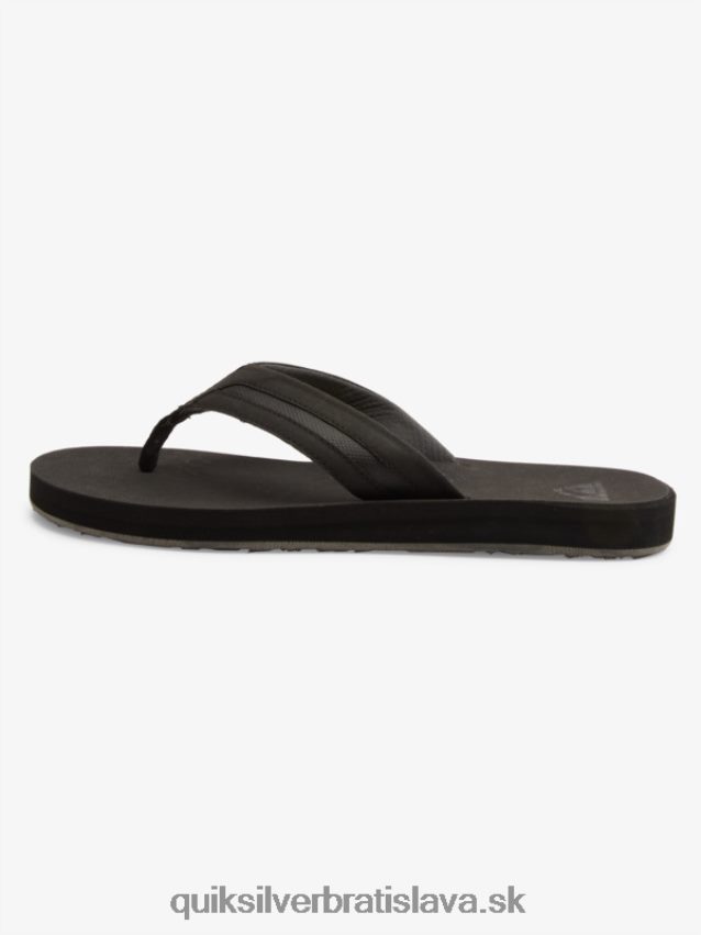 carver squish luxusné sandále Quiksilver muži B80HXR1830 čierna/sivá