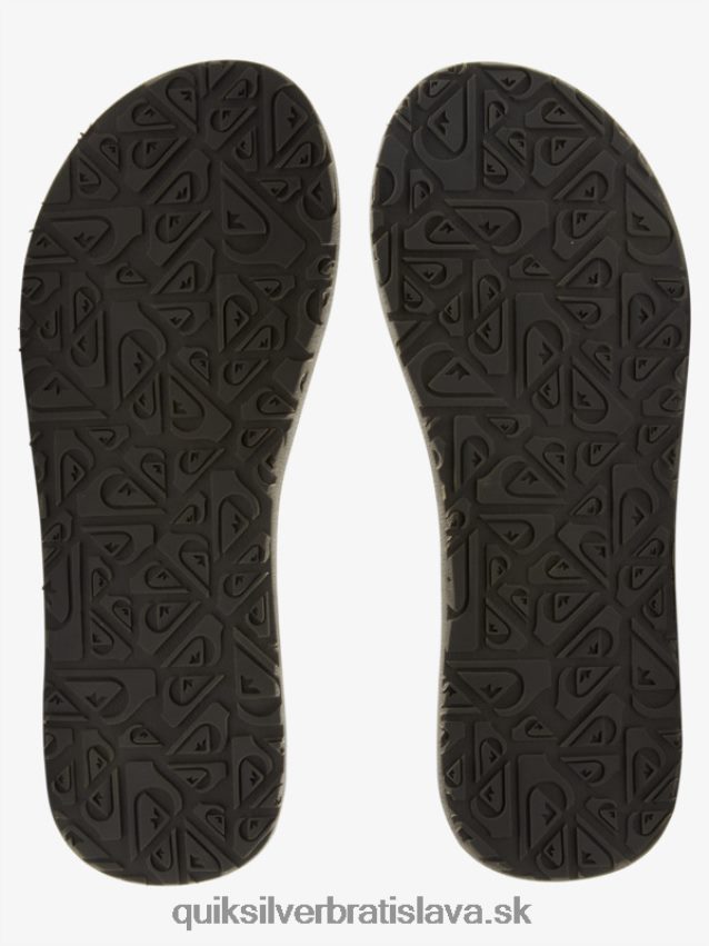 carver squish luxusné sandále Quiksilver muži B80HXR1830 čierna/sivá
