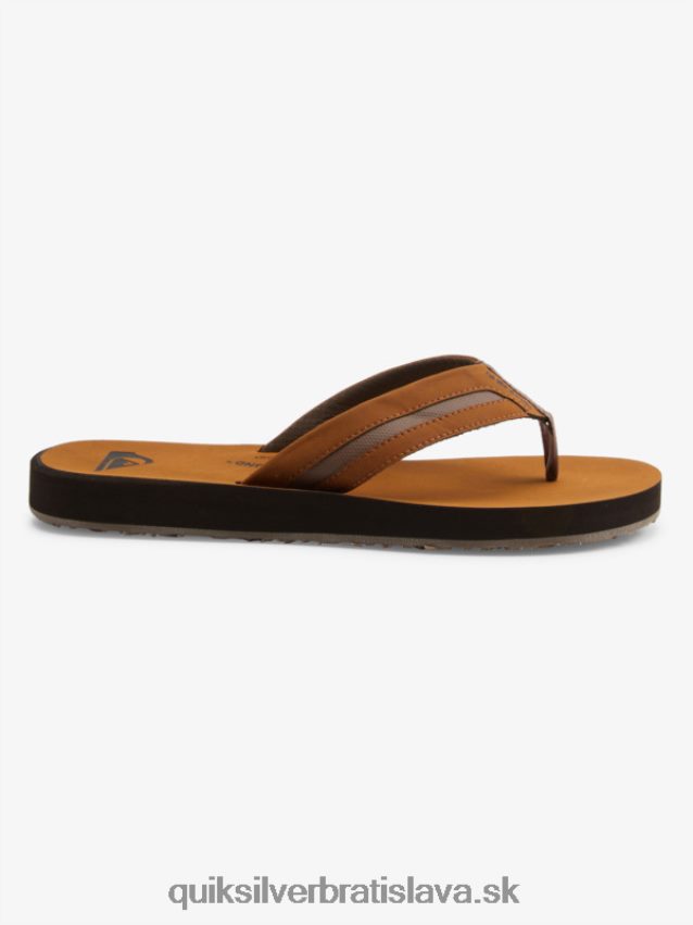 carver squish luxusné sandále Quiksilver muži B80HXR1831 hnedá
