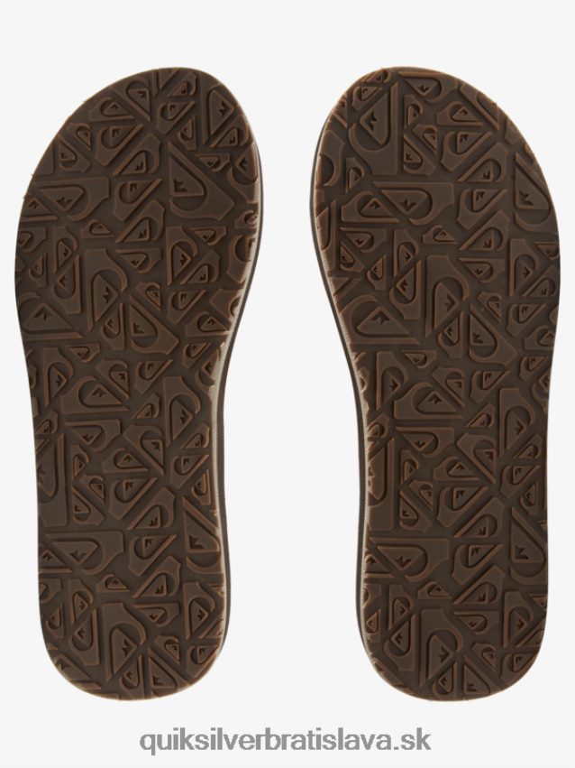 carver squish luxusné sandále Quiksilver muži B80HXR1831 hnedá
