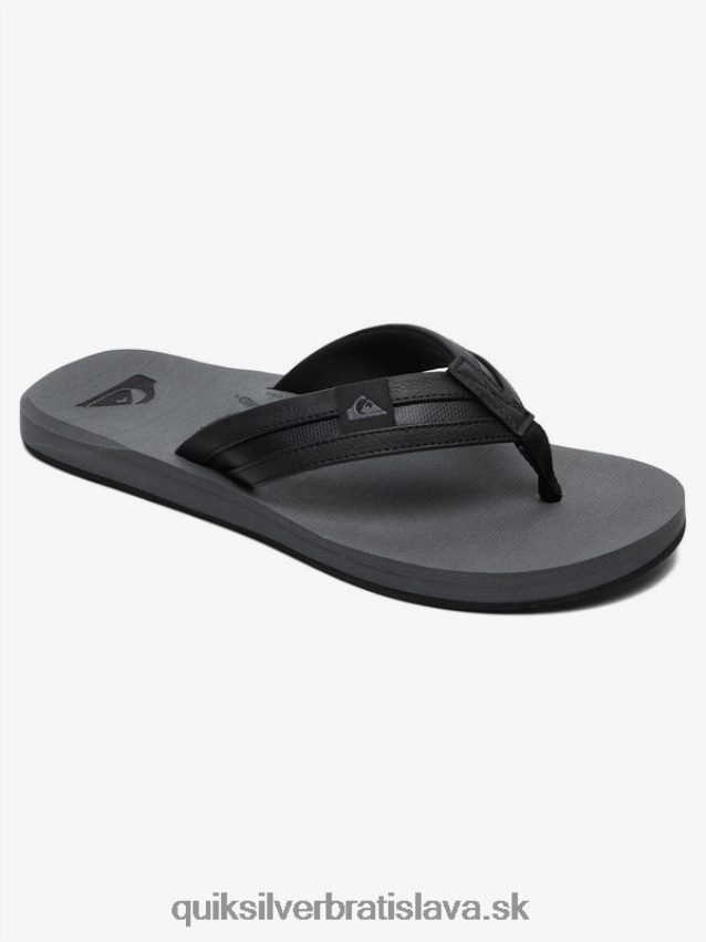 carver squishové sandále Quiksilver muži B80HXR936 čierna/sivá