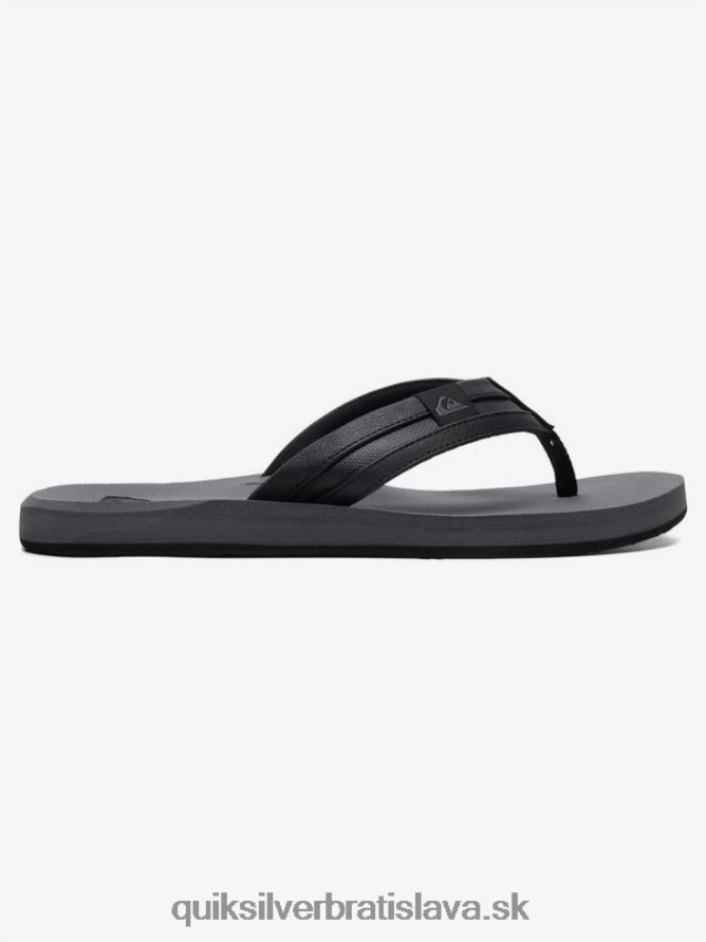 carver squishové sandále Quiksilver muži B80HXR936 čierna/sivá