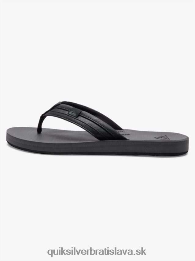 carver squishové sandále Quiksilver muži B80HXR936 čierna/sivá