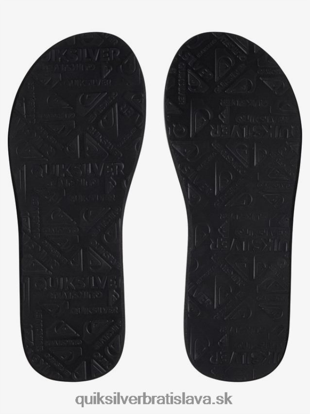 carver squishové sandále Quiksilver muži B80HXR936 čierna/sivá