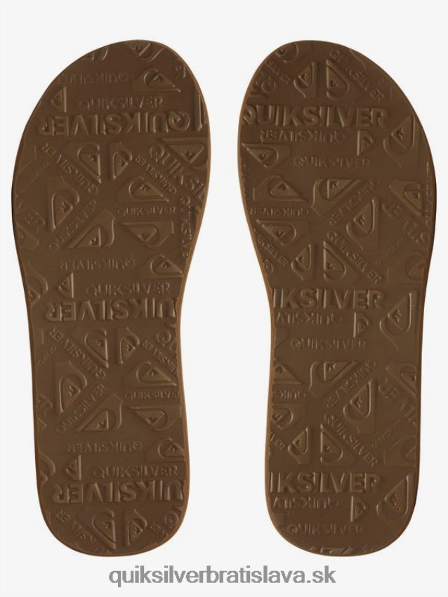 carver squishové sandále Quiksilver muži B80HXR937 hnedá/čierna