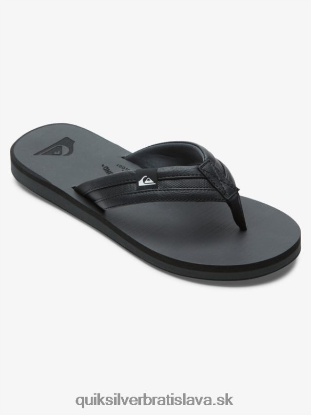 carver squishové sandále Quiksilver muži B80HXR938 čierna