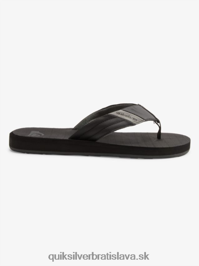carver tropické sandále Quiksilver muži B80HXR1296 čierna/sivá