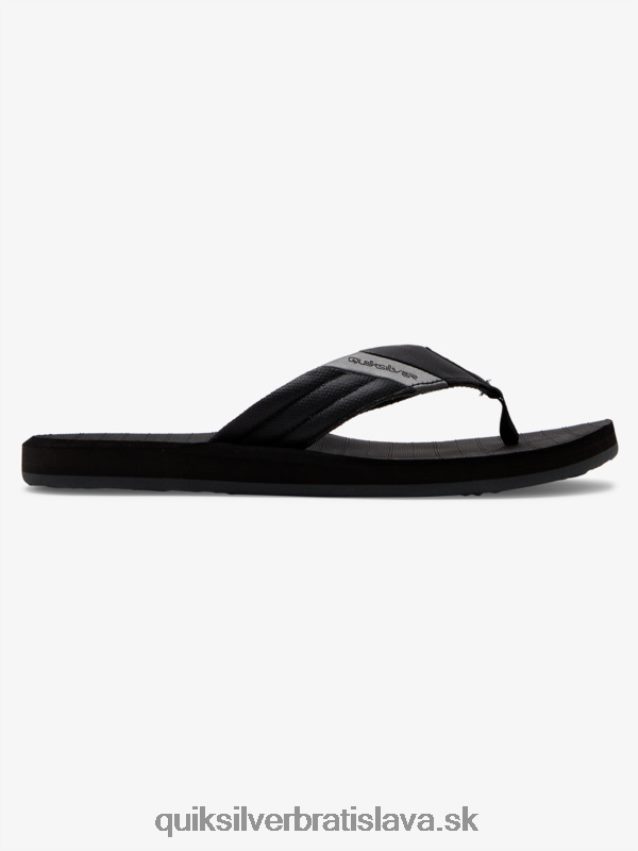 carver tropické sandále Quiksilver muži B80HXR1296 čierna/sivá