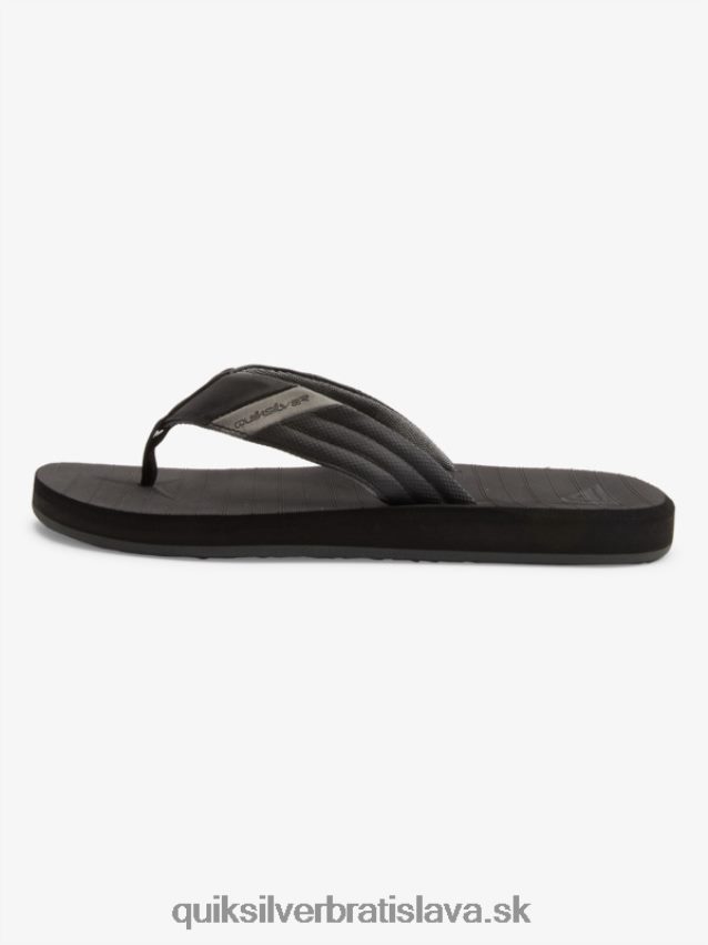 carver tropické sandále Quiksilver muži B80HXR1296 čierna/sivá