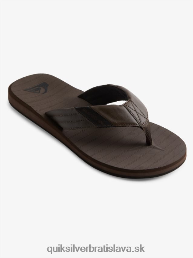 carver tropické sandále Quiksilver muži B80HXR1297 hnedá/čierna