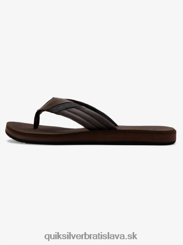 carver tropické sandále Quiksilver muži B80HXR1297 hnedá/čierna
