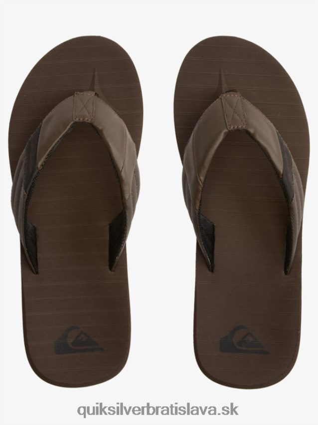 carver tropické sandále Quiksilver muži B80HXR1297 hnedá/čierna