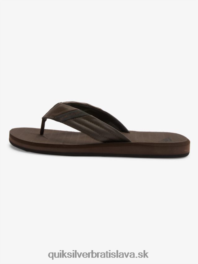 carver tropické sandále Quiksilver muži B80HXR1297 hnedá/čierna