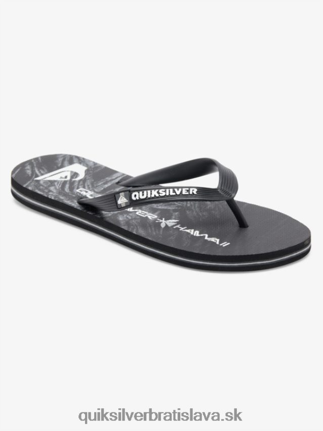 domáce šľapky molokai Quiksilver muži B80HXR1860 čierna