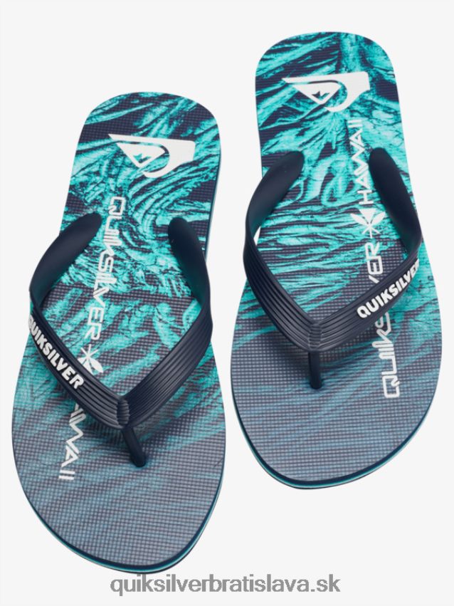 domáce šľapky molokai Quiksilver muži B80HXR1861 zelená 1