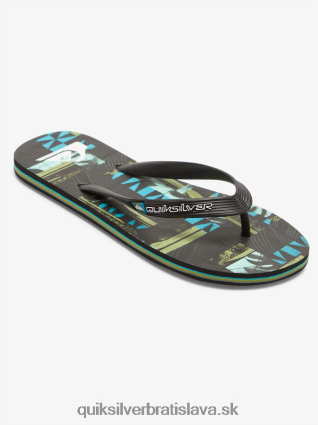 gregg kaplan molokai umenie žabky Quiksilver muži B80HXR524 čierna/modrá/zelená