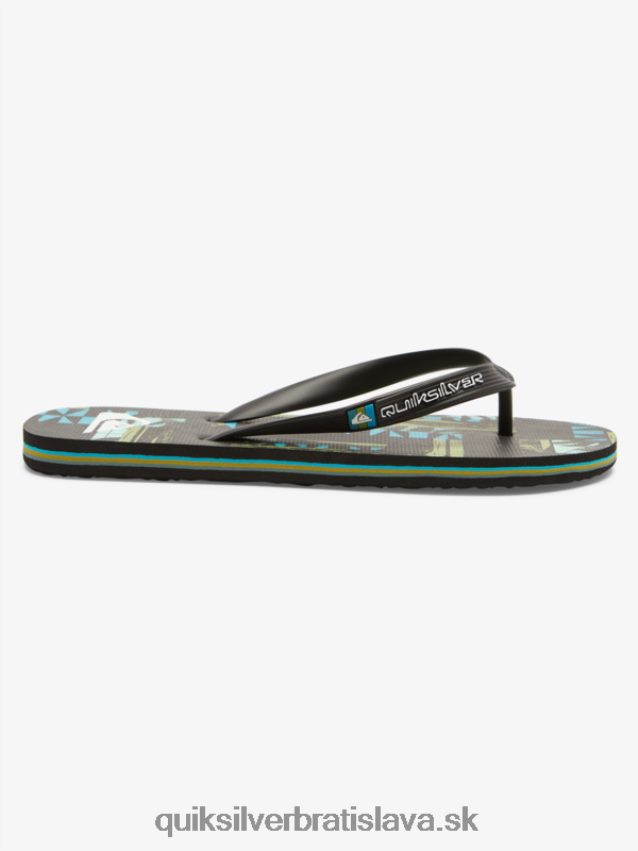 gregg kaplan molokai umenie žabky Quiksilver muži B80HXR524 čierna/modrá/zelená