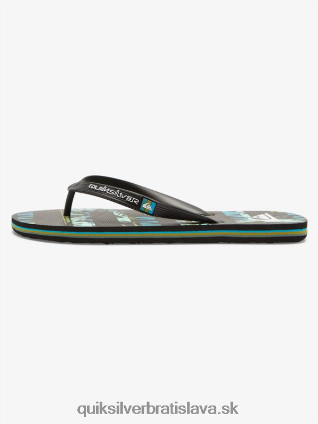 gregg kaplan molokai umenie žabky Quiksilver muži B80HXR524 čierna/modrá/zelená