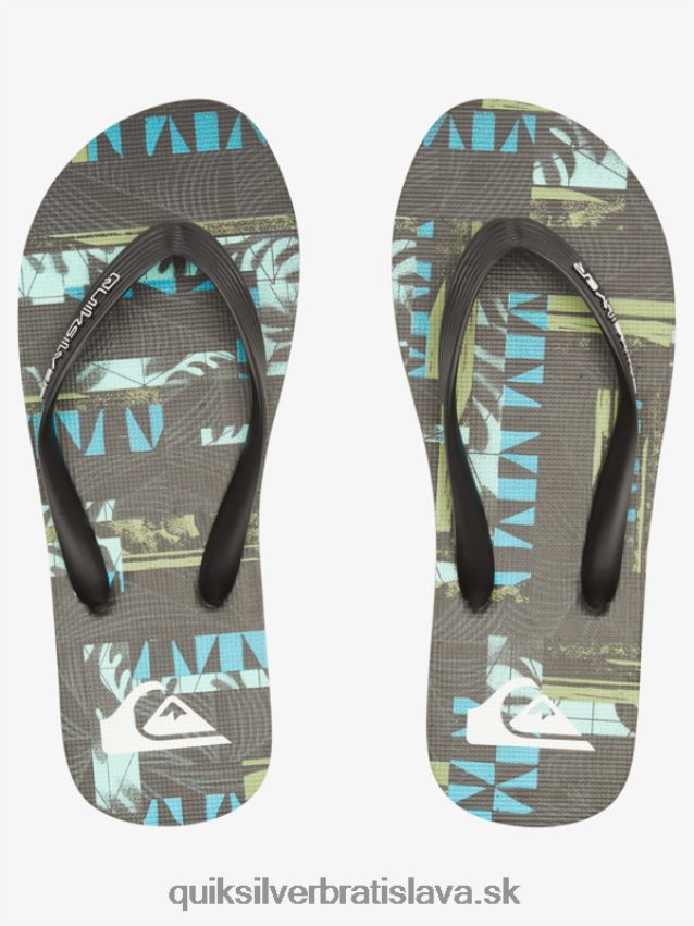 gregg kaplan molokai umenie žabky Quiksilver muži B80HXR524 čierna/modrá/zelená