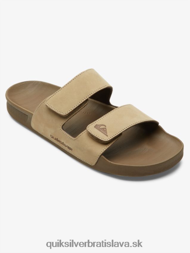 kožené sandále rivi s dvojitou úpravou Quiksilver muži B80HXR1285 opálenie 1