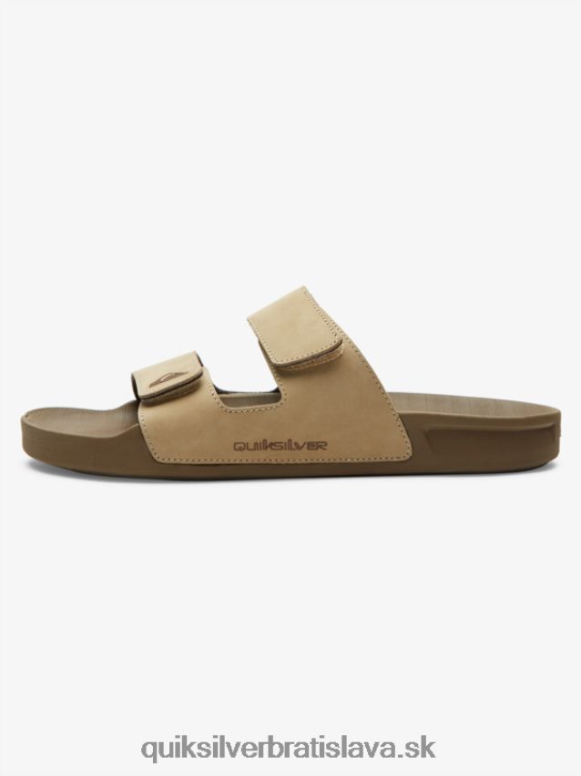 kožené sandále rivi s dvojitou úpravou Quiksilver muži B80HXR1285 opálenie 1