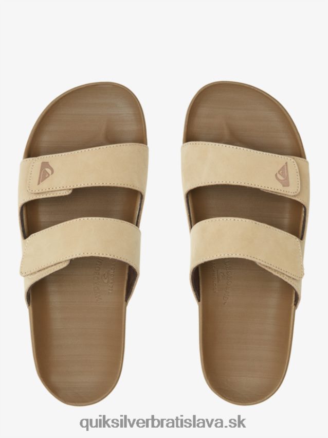 kožené sandále rivi s dvojitou úpravou Quiksilver muži B80HXR1285 opálenie 1