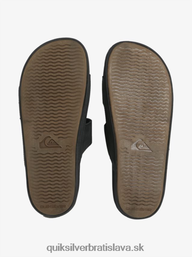 kožené sandále rivi s dvojitou úpravou Quiksilver muži B80HXR1286 čierna