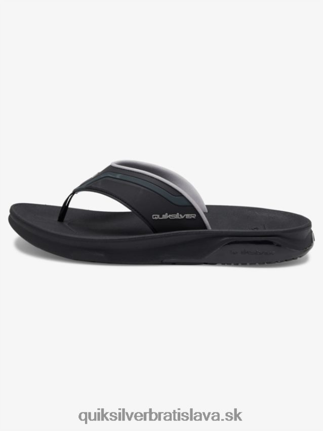 matematické zotavovacie sandále Quiksilver muži B80HXR1082 čierna/sivá/hnedá