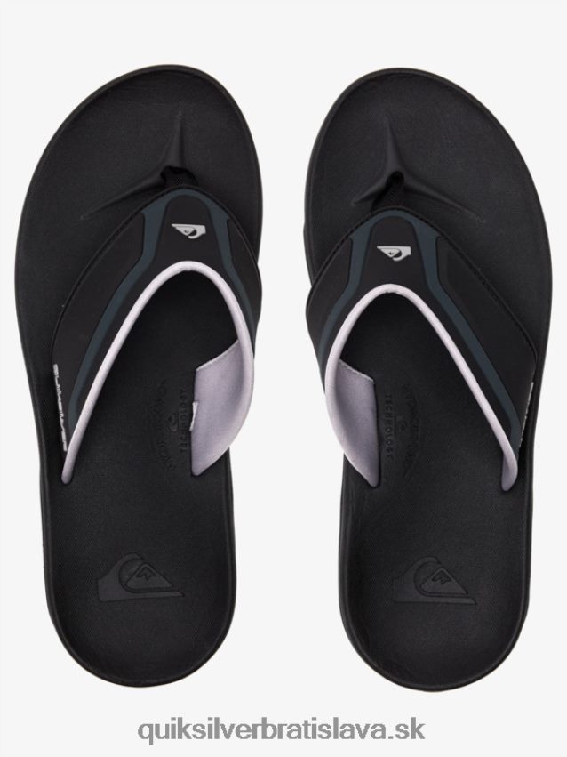 matematické zotavovacie sandále Quiksilver muži B80HXR1082 čierna/sivá/hnedá