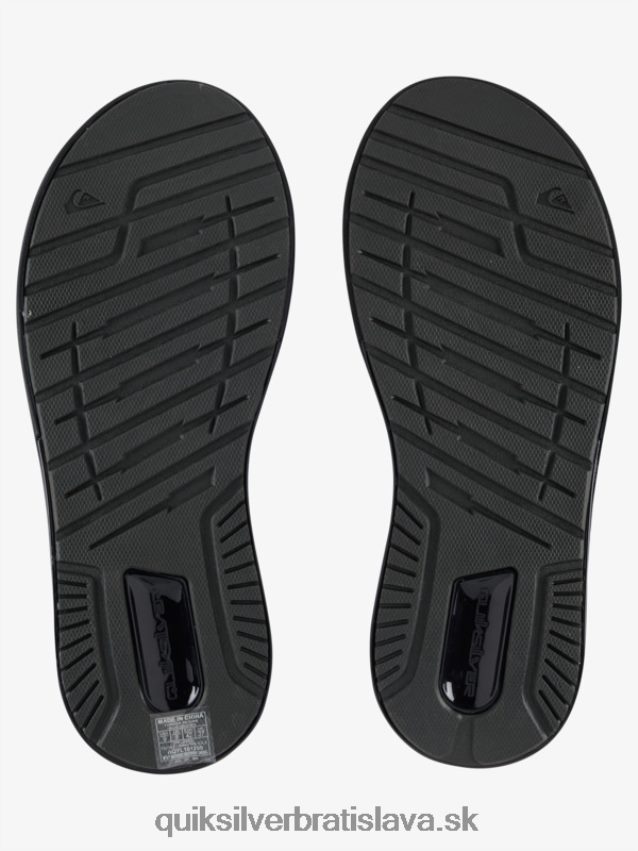 matematické zotavovacie sandále Quiksilver muži B80HXR1082 čierna/sivá/hnedá