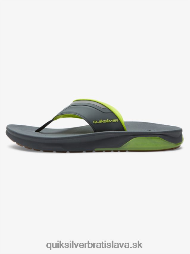 matematické zotavovacie sandále Quiksilver muži B80HXR1083 šedá/čierna/zelená