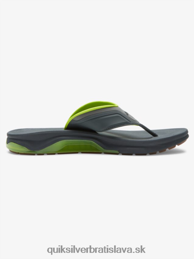 matematické zotavovacie sandále Quiksilver muži B80HXR1083 šedá/čierna/zelená
