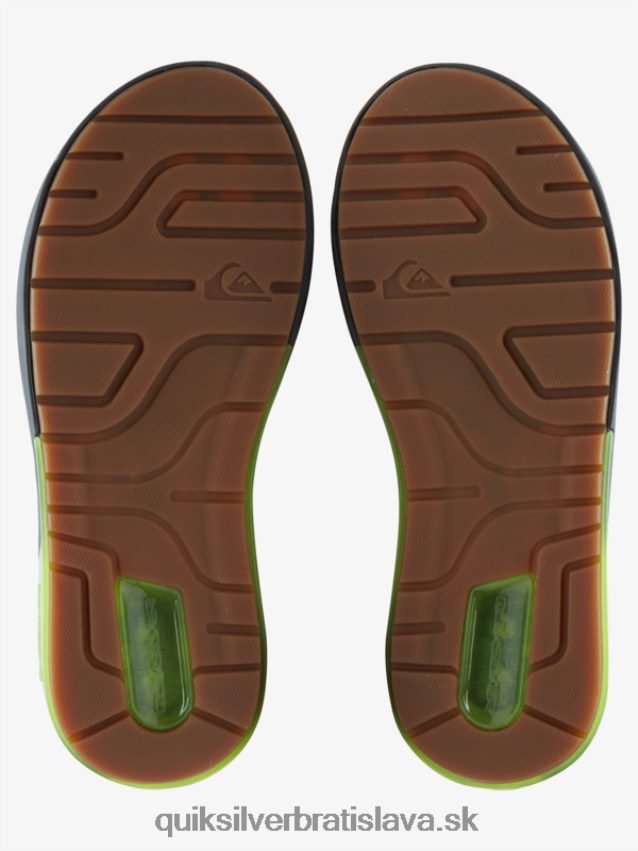 matematické zotavovacie sandále Quiksilver muži B80HXR1083 šedá/čierna/zelená