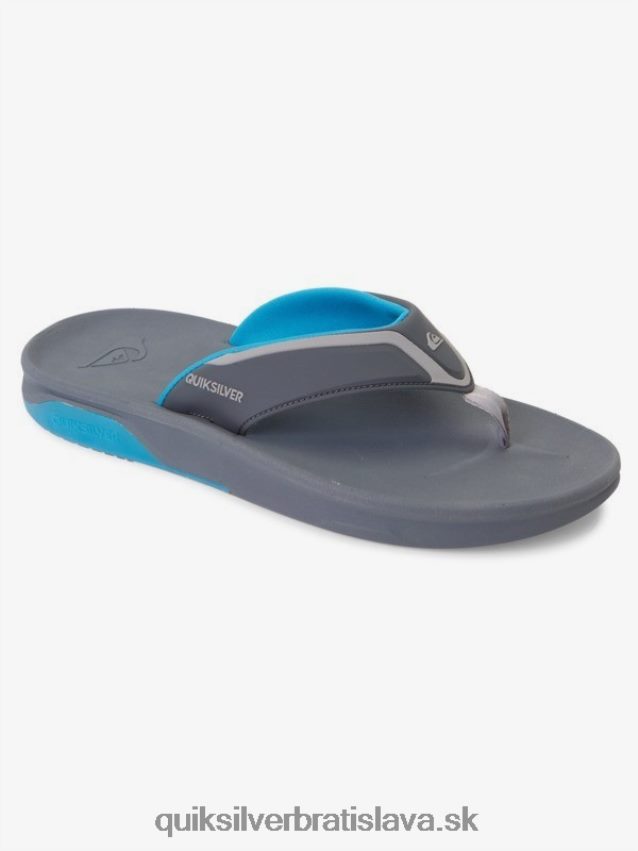 matematické zotavovacie sandále Quiksilver muži B80HXR1084 šedá/modrá