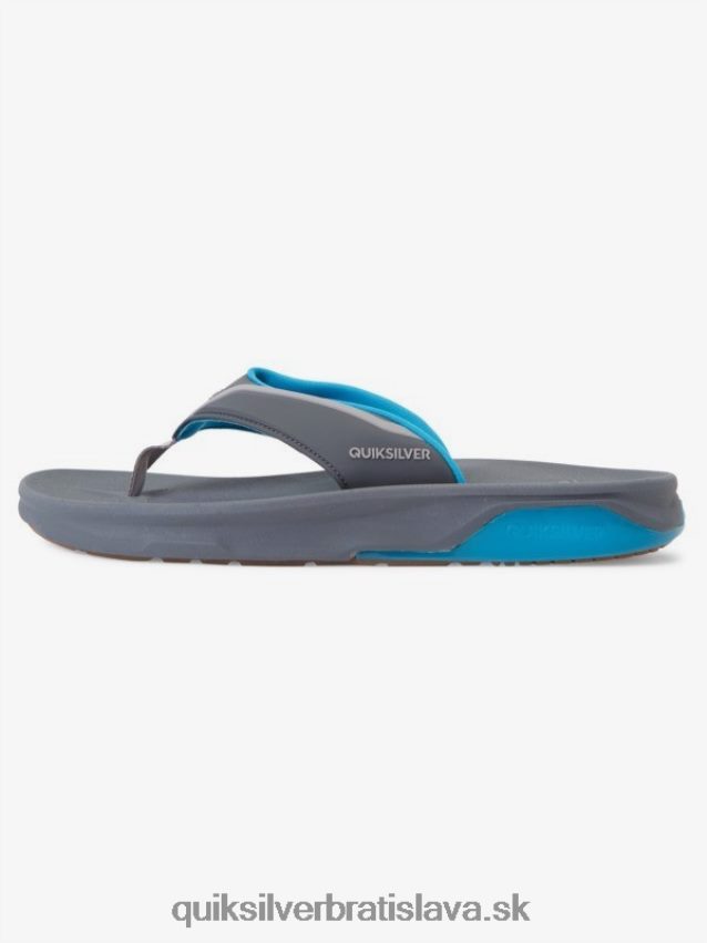 matematické zotavovacie sandále Quiksilver muži B80HXR1084 šedá/modrá
