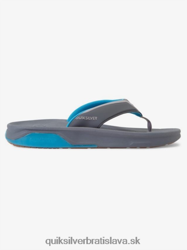 matematické zotavovacie sandále Quiksilver muži B80HXR1084 šedá/modrá