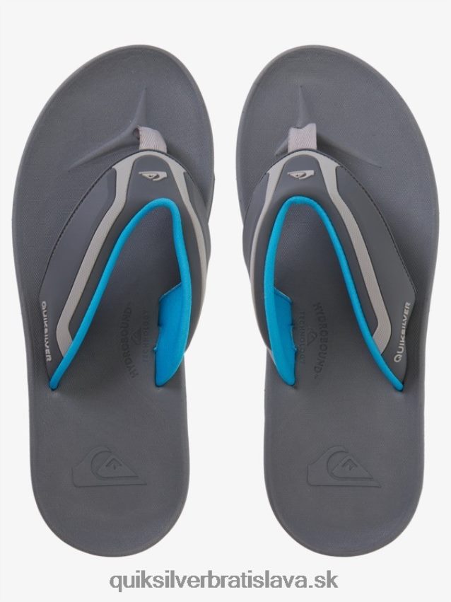 matematické zotavovacie sandále Quiksilver muži B80HXR1084 šedá/modrá