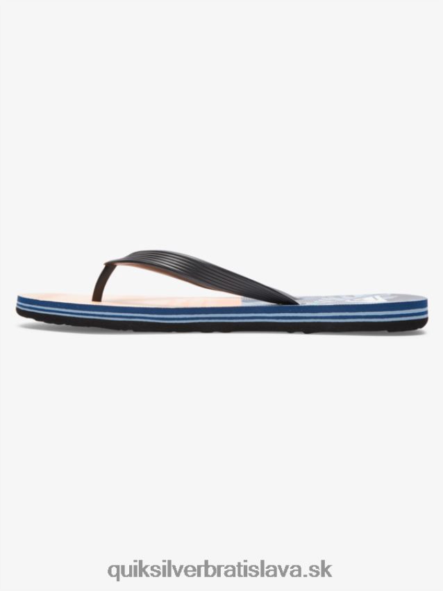 molokai päť-o žabky Quiksilver muži B80HXR1857 čierna/oranžová/zelená